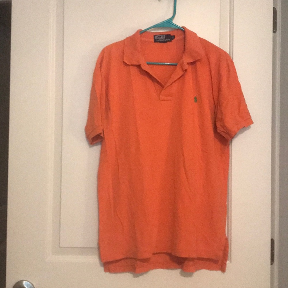 Men’s Ralph Lauren orange polo size M